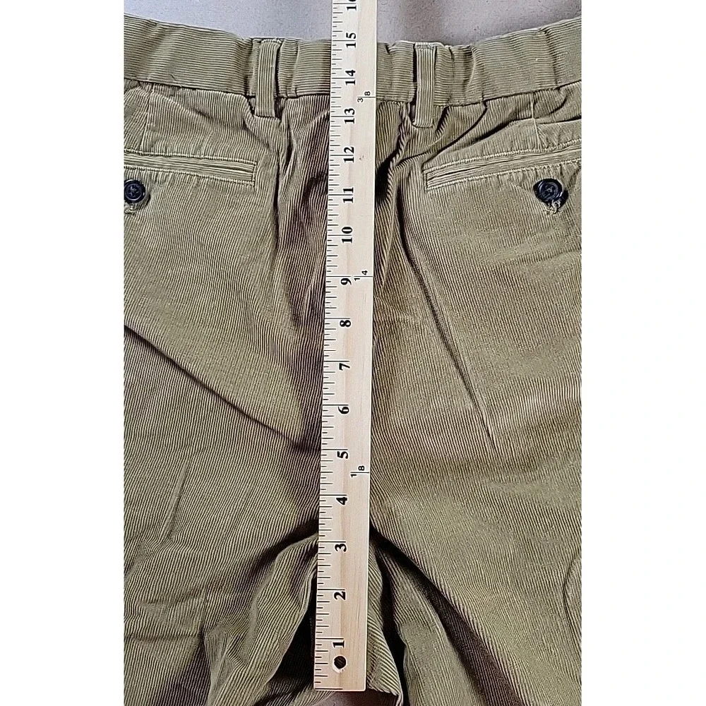 Lands End Mens Size 42 Pants Classic Corduroy Traditional Fit Brown Cotton BLEND